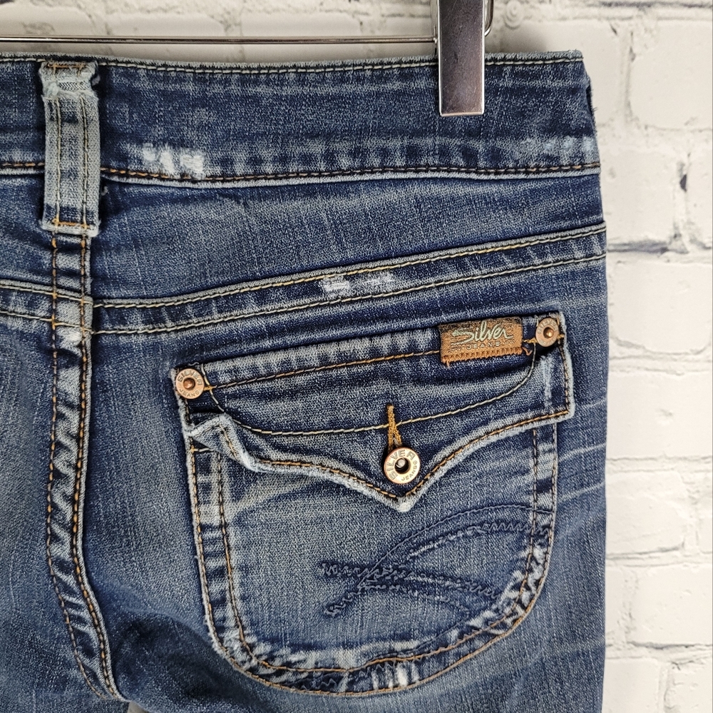 SILVER | Pioneer flap pocket flare boot cut jeans